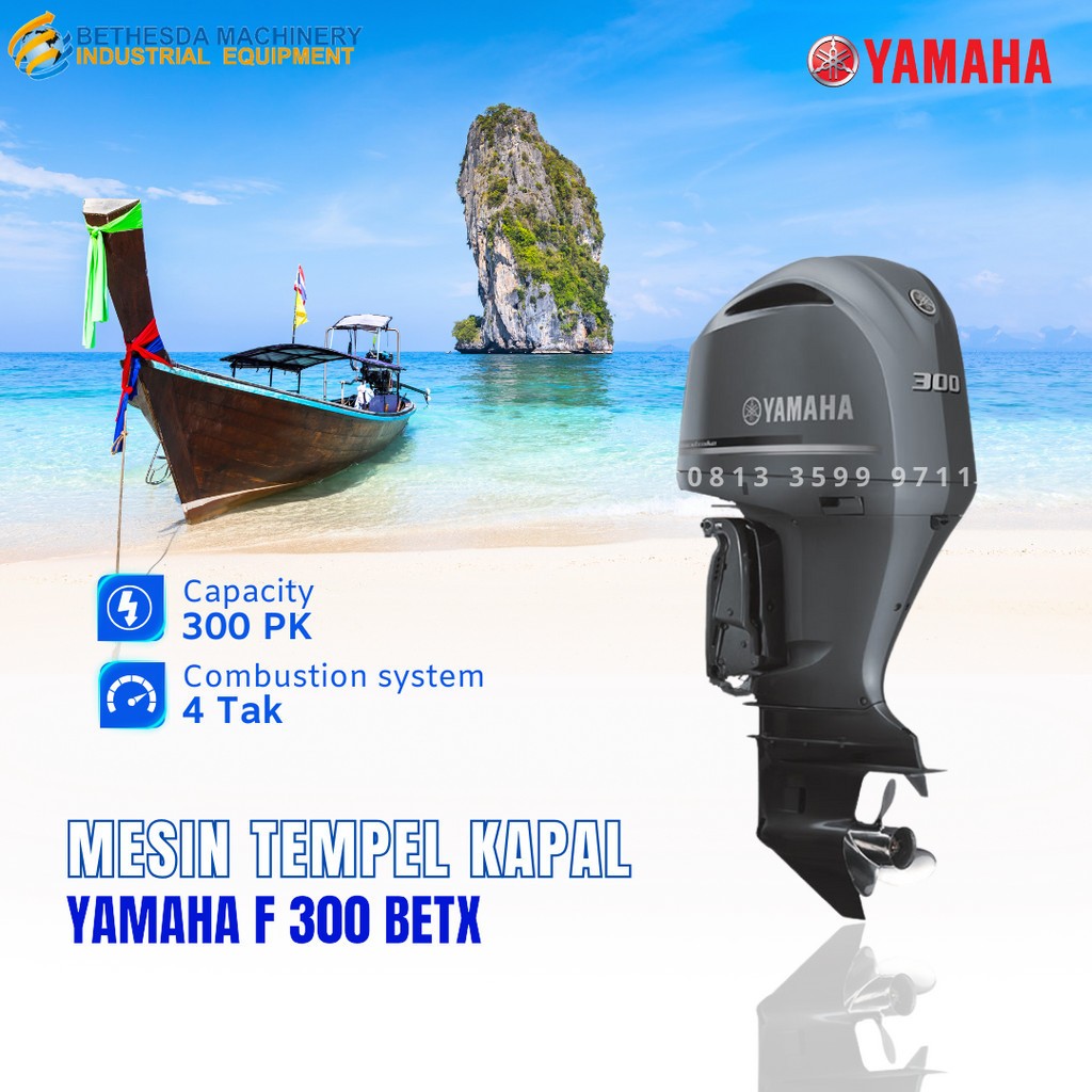 Mesin Tempel / Outboard Yamaha F 300BETX - 300PK 4 Tak
