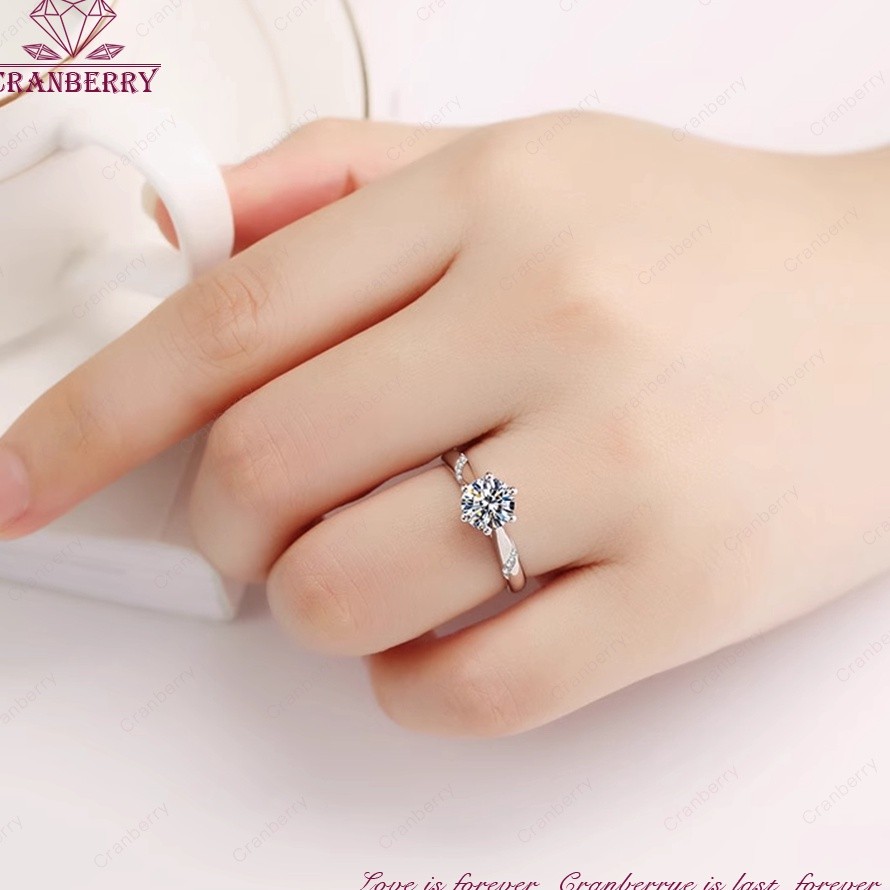 Cincin Femilist Ring Mewah Fashion Couple Kawin Couple Pasangan Cowo Pria Wanita Adjustable