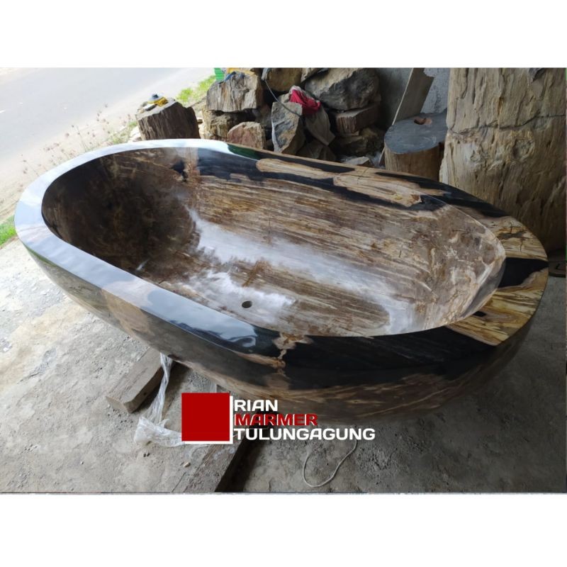 Bathub Tempat Mandi Berendam fosil kayu sultan Besar