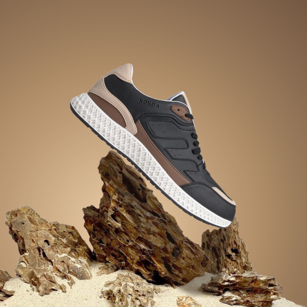 Nokha Sepatu Sneakers Smatra Royal Black Men