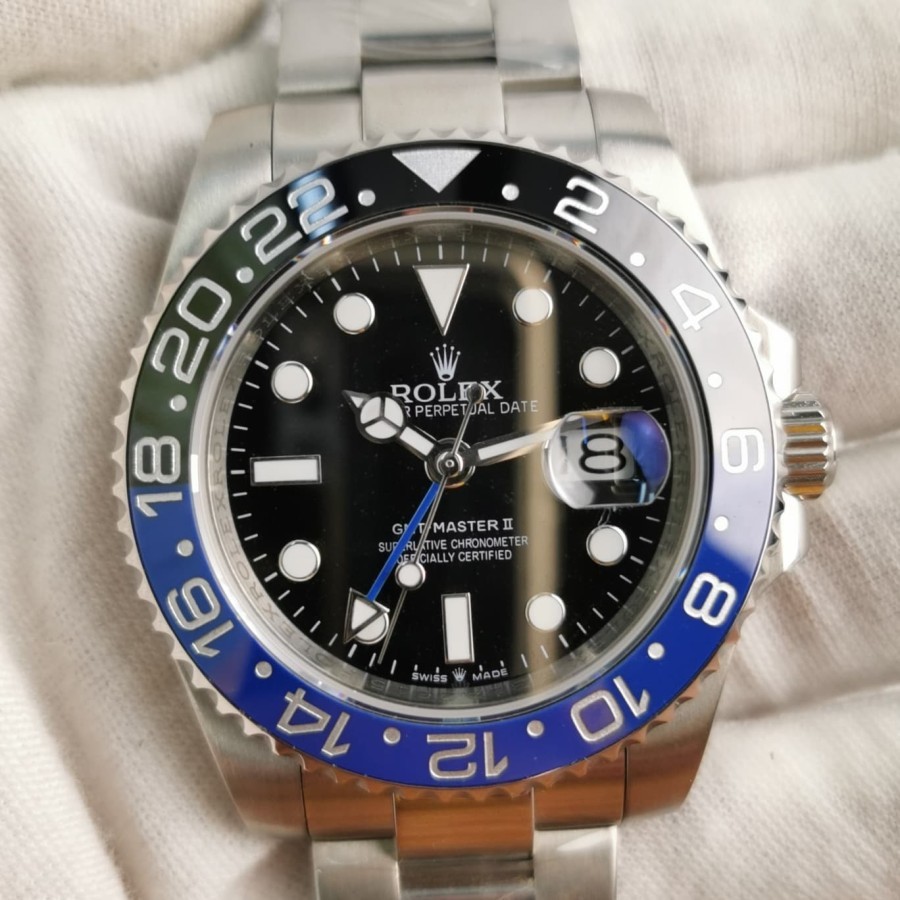 Impor Rolex GMT Master II 116710 Real Black/Blue Noob v9 904L