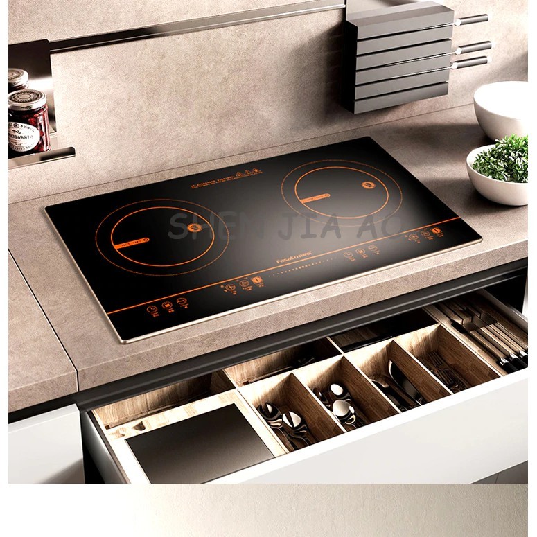 High Quality... 220V 2400W Household double electric stove infrared light wave heating double