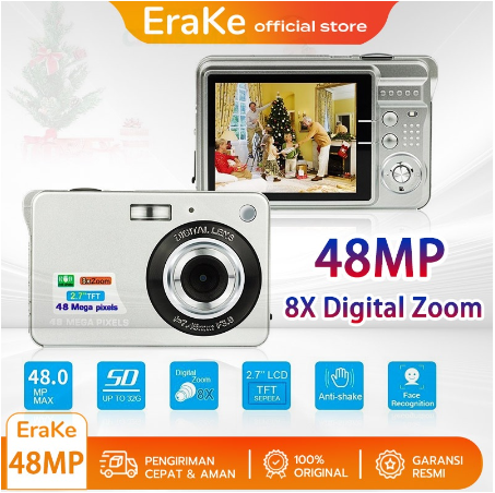 Kamera Digital Pocket Digimo Original Full Set Kamera Digital HD 48 Juta Piksel K09 Kamera DSLR Fotografi Selfie Rumah Tangga Siswa 48M