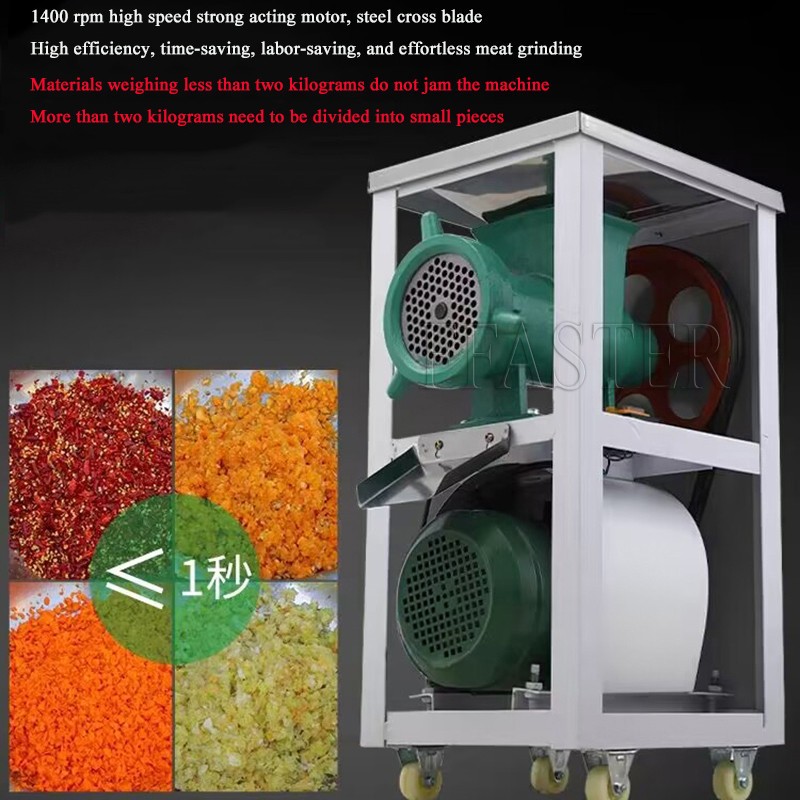 3000W Electric Meat Grinder Commercial Large Multifunction Bone Crusher Grind Chicken Skeleton Appliance High Power Blender