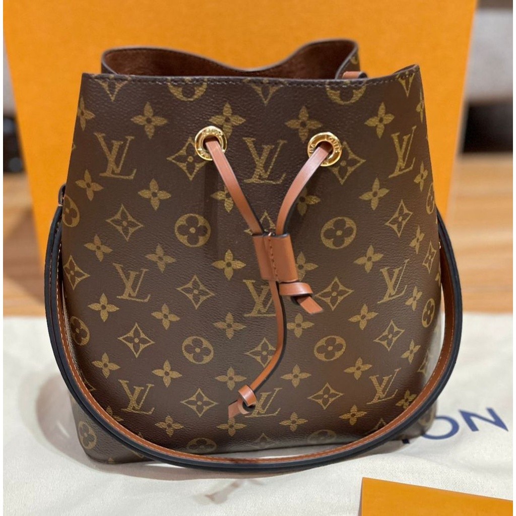 LV NEO NOE MONOGRAM CARAMEL Full set (sz : 26x26x17 cm) no box aja ini rec smua fresh ya