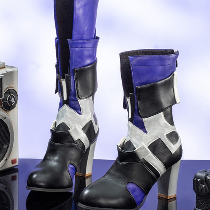 Meow House Shop Collapse Star Dome Railway Cos Xier Shoes Cosplay Accessories High Heels Women's Short Tube Game