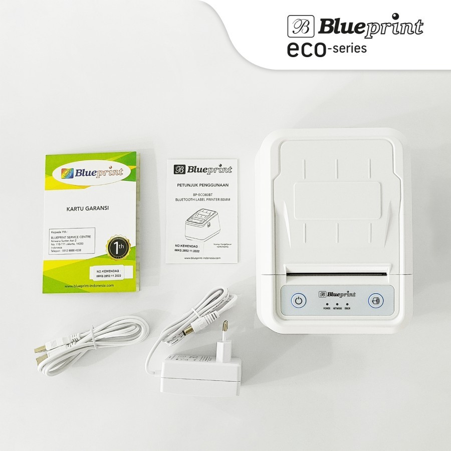 Printer Label Thermal 80mm BLUEPRINT ECO80BT USB + Bluetooth