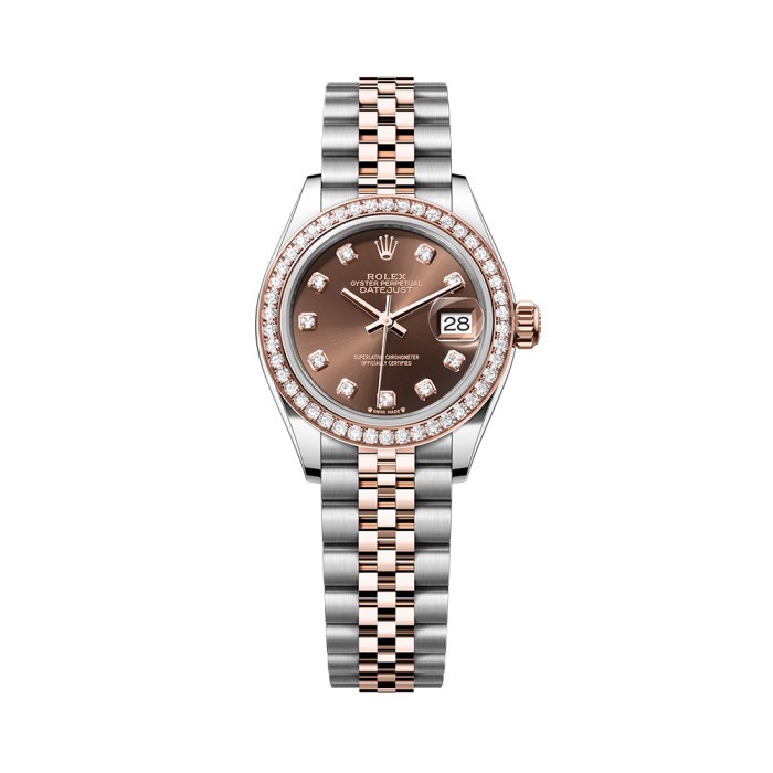Rolex Datejust 28 279381 Choco Diamonds Jubilee RG