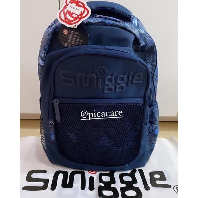 KID RANSEL SMIGGLE BACKPACK BAG MESH BLUE VY TAS RANSEL AK ORIGI FDGG6563
