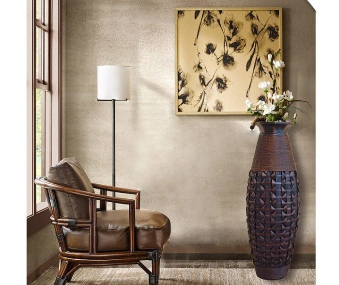 LUXURY LARGE FLOOR VASE BAMBOO HOME DECOR LIVING ROOM BIG TALL