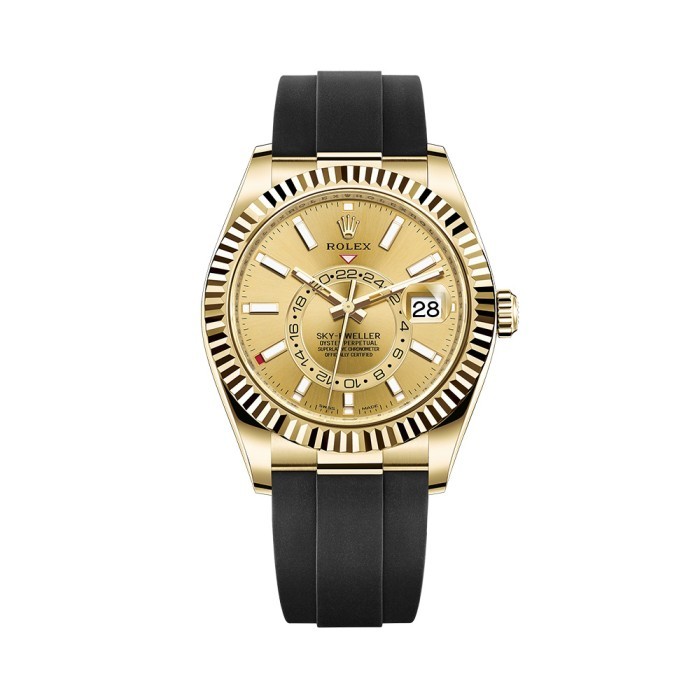 Rolex Skydweller - 326238 Champagne Oysterflex