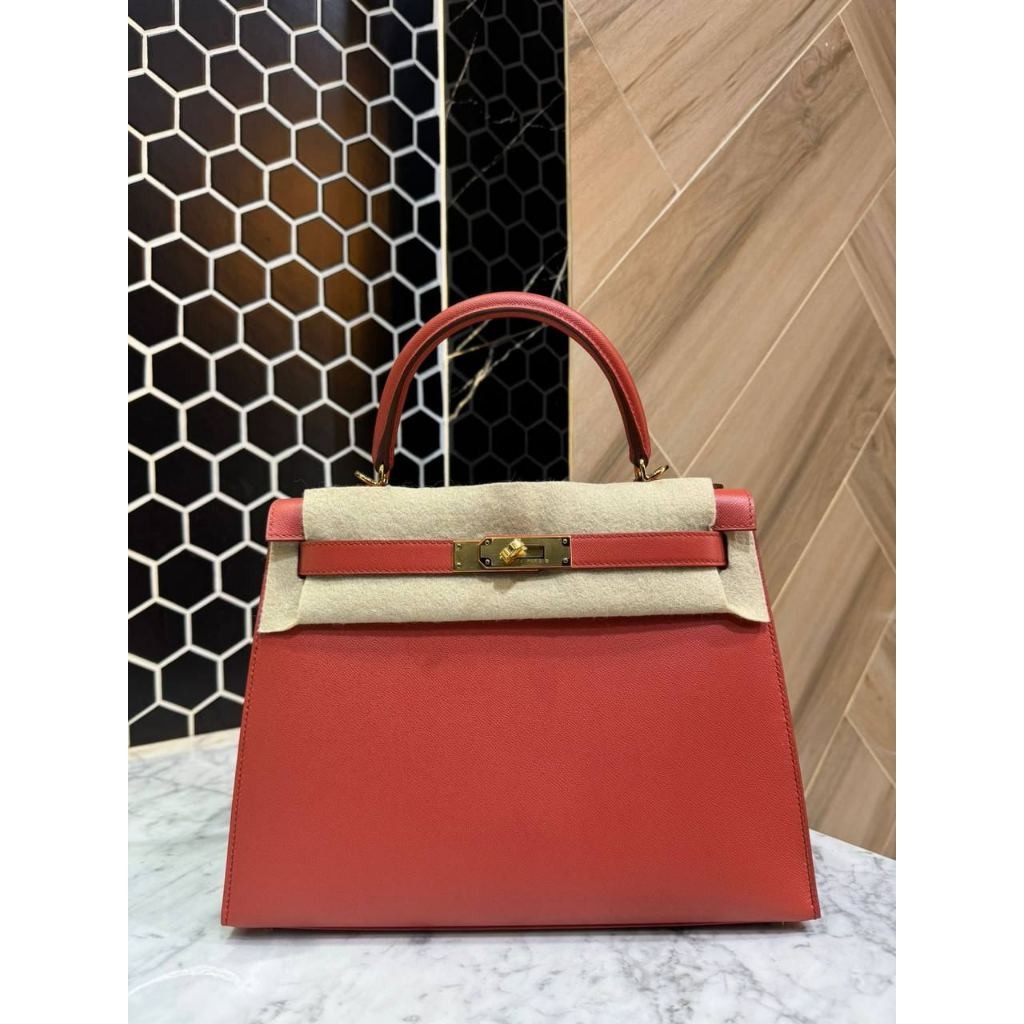 HERMES Kelly 28 Madame ghw #Z