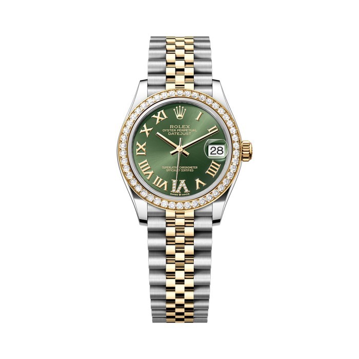 Rolex Datejust 31 278383 Large VI Green Jubilee YG