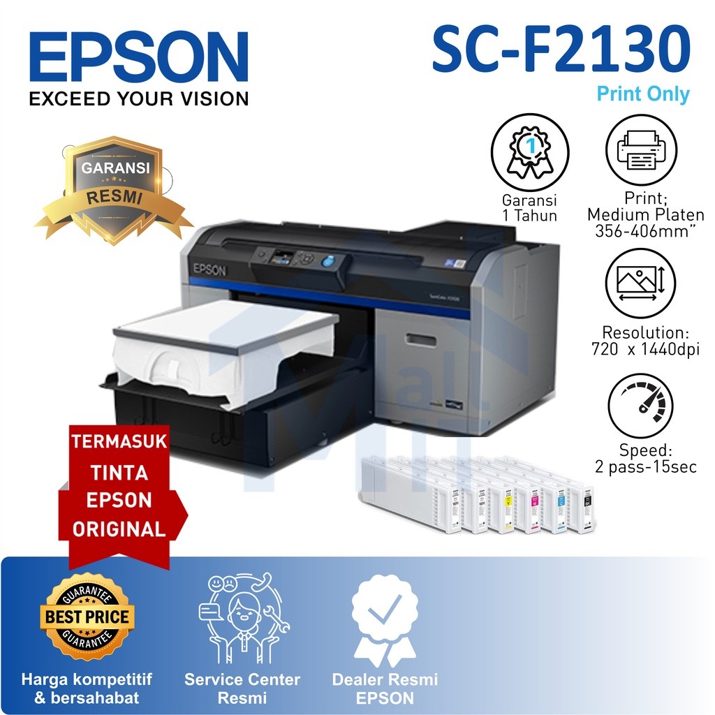 PRINTER EPSON DTG Direct to Garment SureColor SC-F2130 SC F2130 F2000