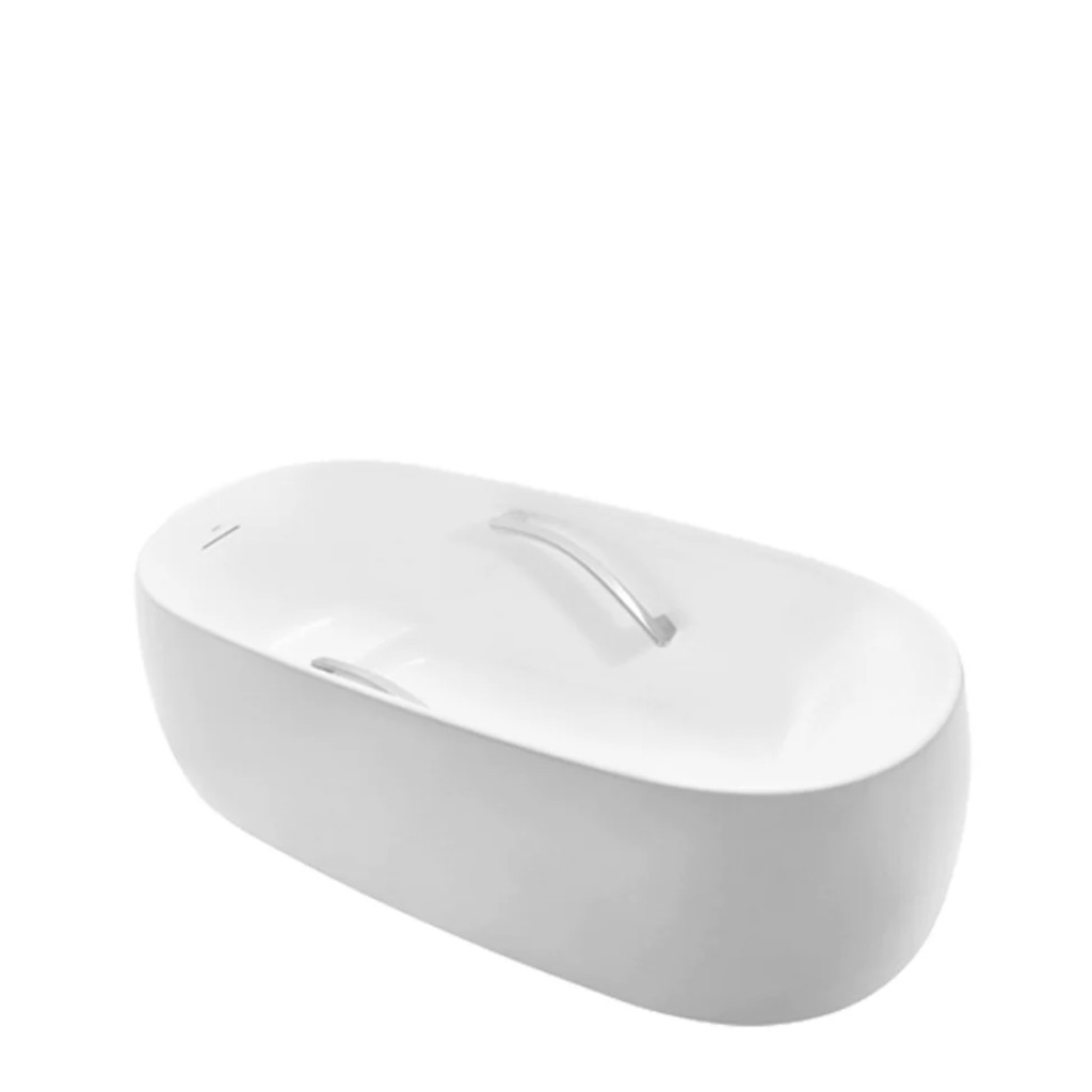 Bathtub Freestanding Bathtub with Hand Grip Toto PJY1744HPWE