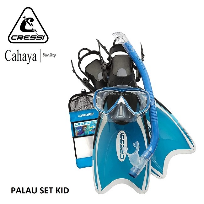 Cressi Set Palau Bag Kid / Alat Snorkeling Anak